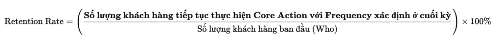 Công thức Retention Rate
