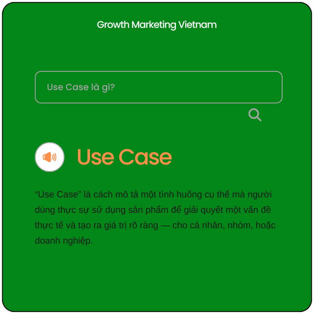 Use Case là gì
Khái niệm Use Case