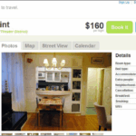 MVP là gì - Hình ảnh trang web ban đầu của Airbnb với dịch vụ cho thuê nệm hơi kèm bữa sáng