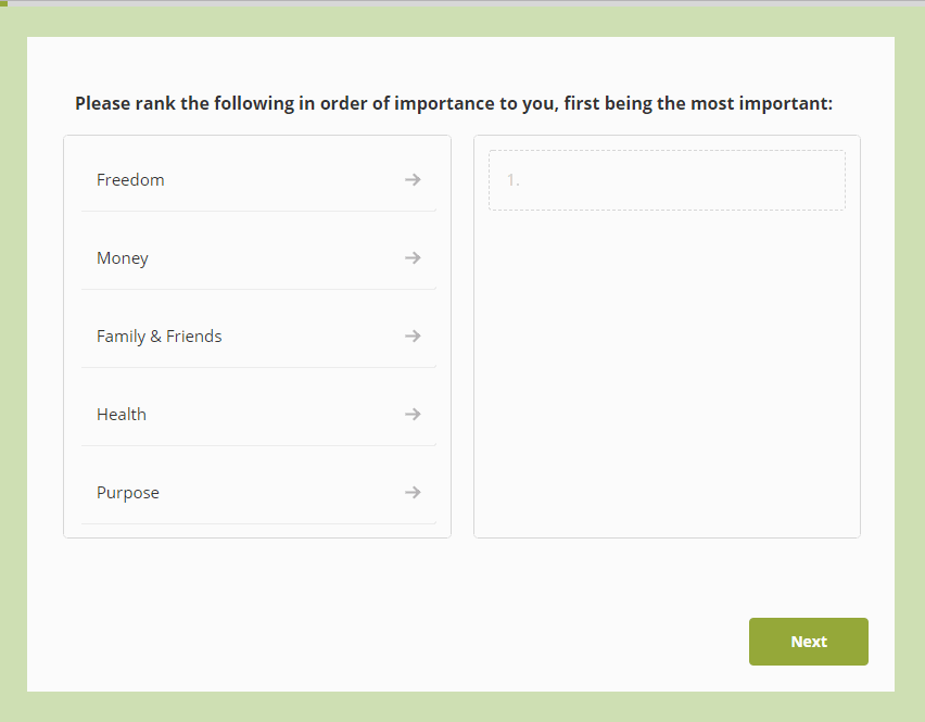 Các cấp độ thang đo trong bảng hỏi của khảo sát tực tuyến (Online survey)