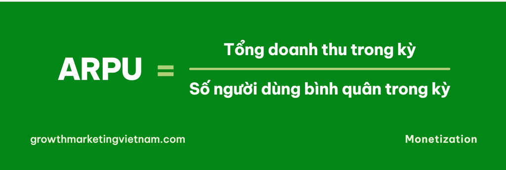 Công thức tính ARPU