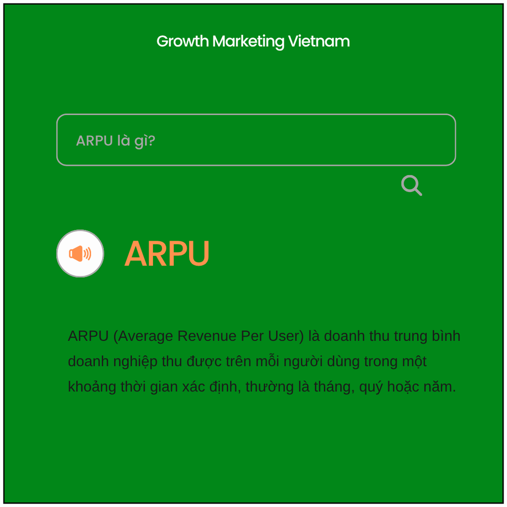ARPU là gì
Định nghĩa ARPU